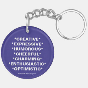 Llavero "TRABAJAR CON LA Cadena de teclas de numerología 