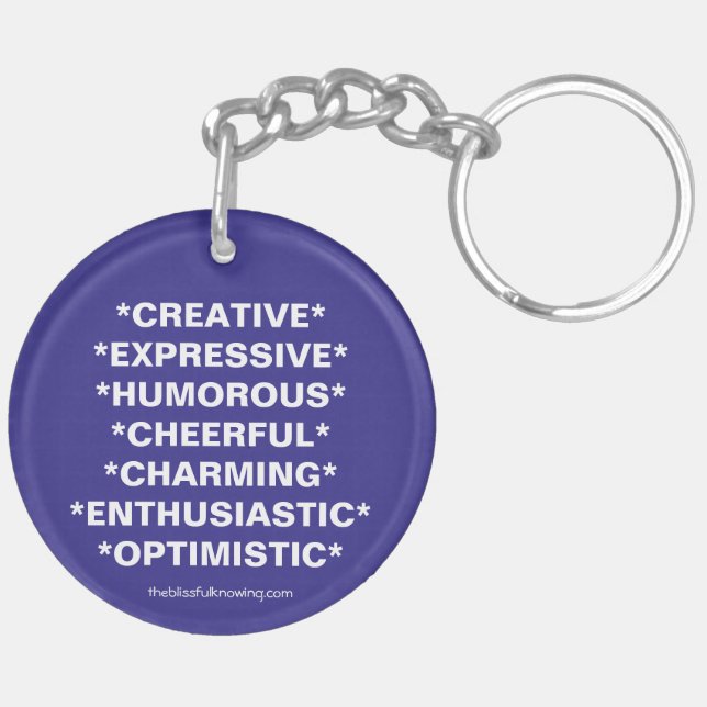 Llavero "TRABAJAR CON LA Cadena de teclas de numerología 3 (Izquierda Bajo)