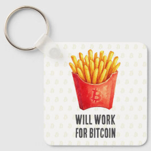 Llavero Trabajaré por Bitcoin
