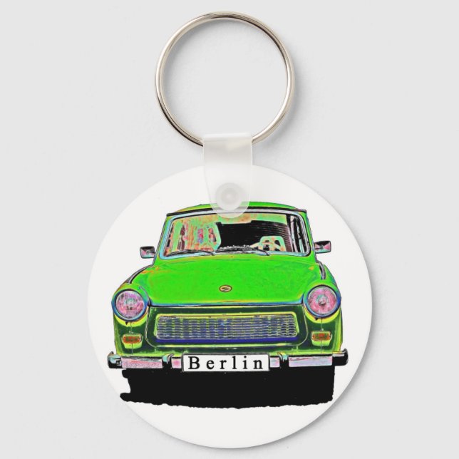 Llavero Trabant Car en Green, Berlín (Anverso)