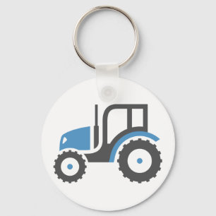 Llavero Tractor azul gris