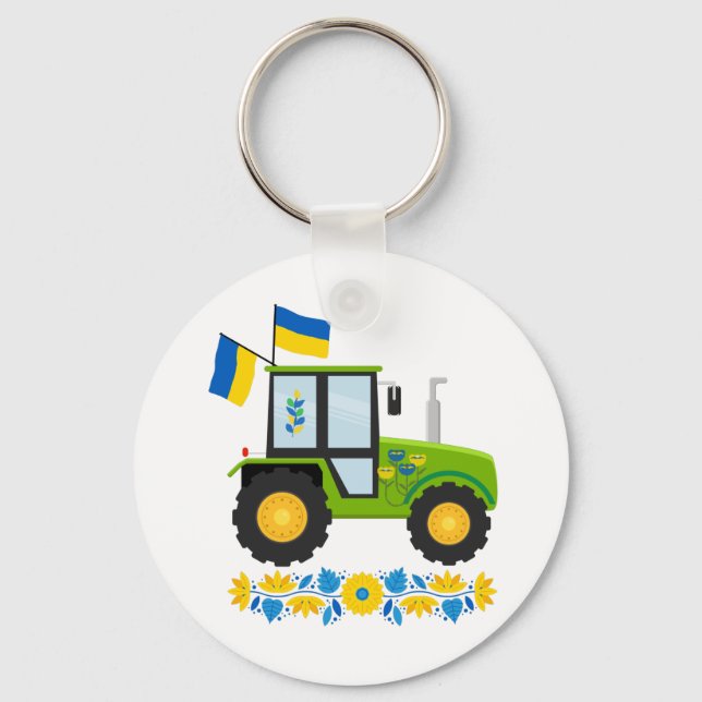 Llavero Tractor de Ucrania caprichoso (Anverso)