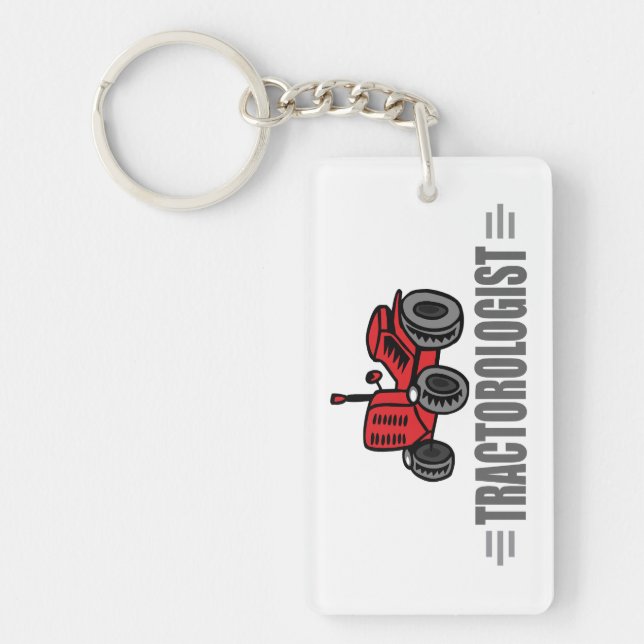 Llavero Tractor divertido (Frente)