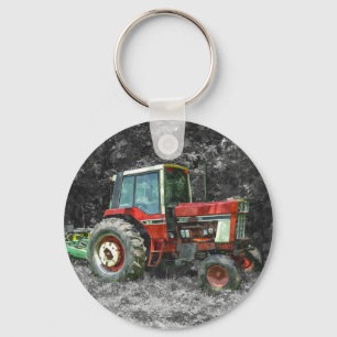 Llavero Tractor internacional viejo Painterly