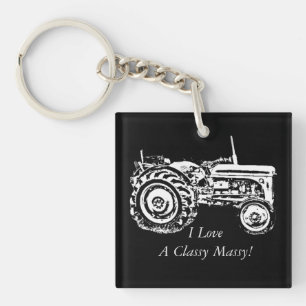 Llavero tractor vintage Gray massey fergison Trucker