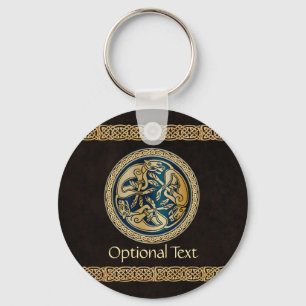 Llavero Tradición de Knotwork de Lobo Celta