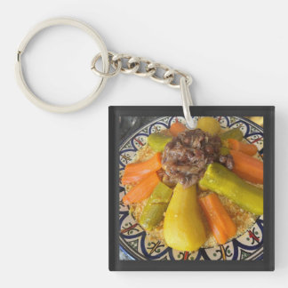 Llavero Traditional Moroccan Couscous Plate Illustration
