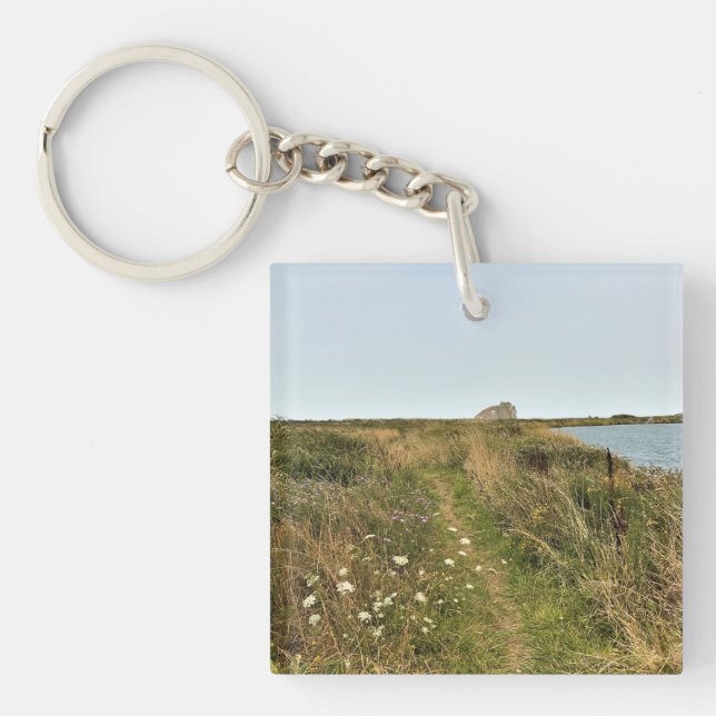 Llavero Trail fluvial en Cabo Blanco, Costa de Oregón (Frente)