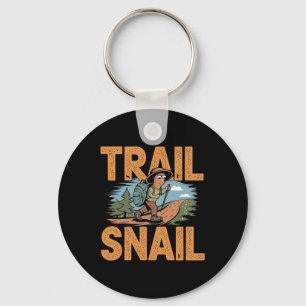 Llavero Trail Snail - Cita divertida de senderismo de Pun