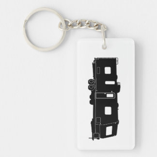 Llavero Trailer de viaje RV Silhouette en Keychain