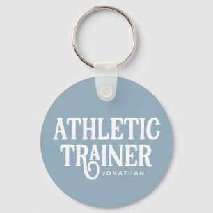Llavero Trainer atlético de nombre personalizado en AT