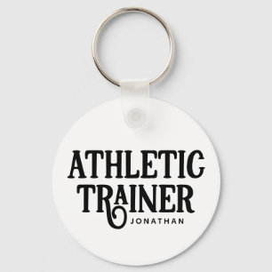 Llavero Trainer atlético de nombre personalizado en AT