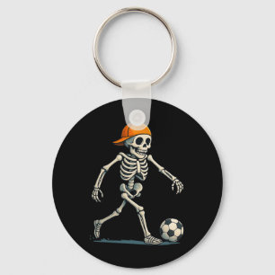 Llavero Traje de fútbol de esqueleto de Halloween perezoso