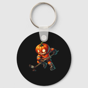 Llavero Traje de Halloween de calabaza de hockey sobre hie