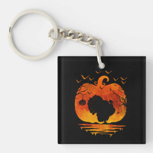 LLAVERO TRAJE DE PAVO DE ACCIÓN DE GRACIAS CALABAZA TEMPOR