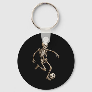 Llavero Traje Retro de Fútbol de Esqueleto de Halloween Di