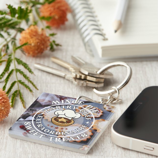 Llavero Trajes dulces Extraordinarios para chef pastelero  (Frente Derecha)