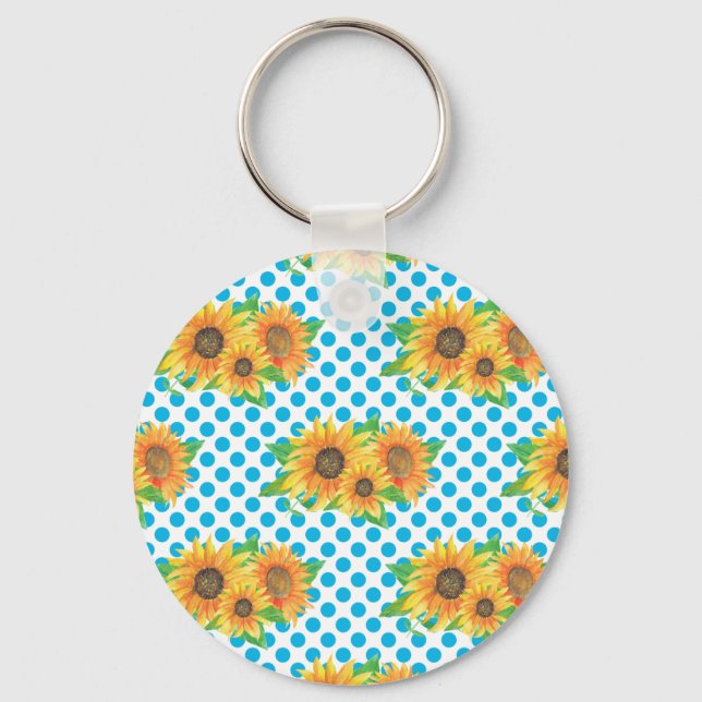 Llavero Trajes Florales De Girasol (Anverso)