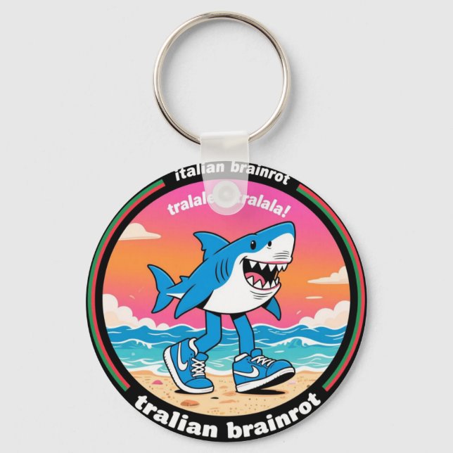 Llavero tralalero tralala "italian brainrot"  keychain (Anverso)