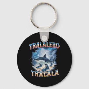 Llavero Tralalero Tralala Tiburón Divertido Mem Italiano B