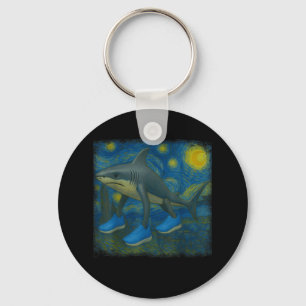 Llavero Tralero Tralala Funny Shark Van Gogh Starry Nigh