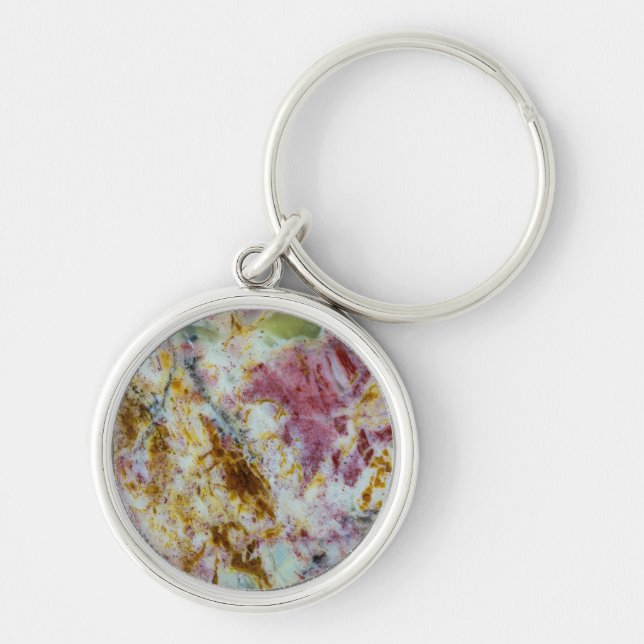 Llavero Trama de Opalita Verde Australiano (Frente)