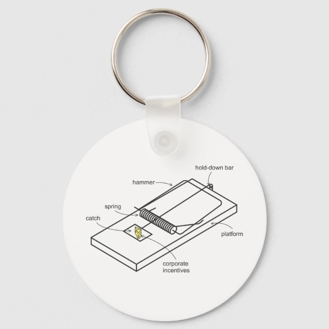 Llavero trampa de ratón (Anverso)