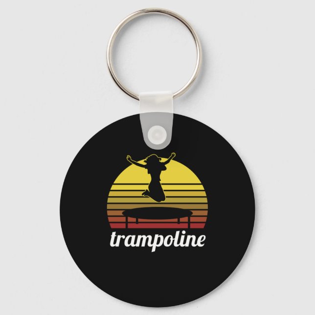 Llavero Trampolinización Gimnasia Gimnastas Ejercicio de F (Anverso)
