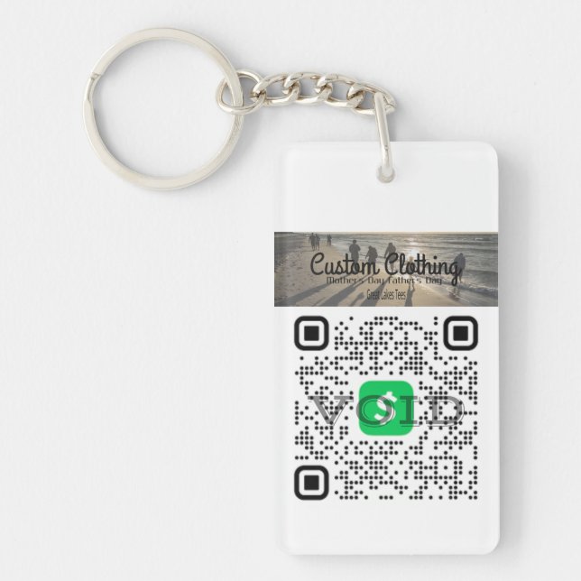 Llavero Transacciones sin contacto facilitadas - Código QR (Frente)