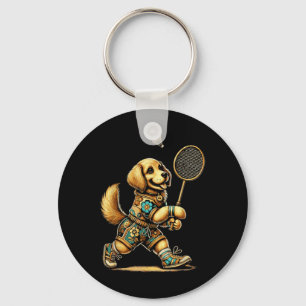 Llavero Transbordador del reproductor de Badminton Golden 