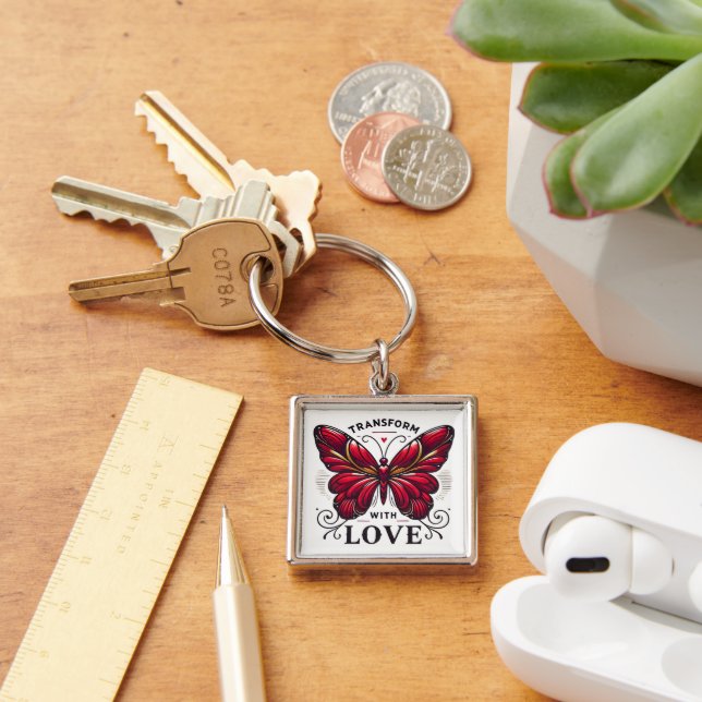 Llavero Transform with Love Keychain – Symbol of Change (Escritorio )