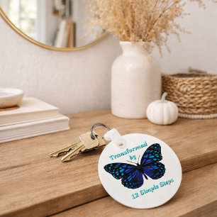 Llavero Transformado por 12 pasos simples, AA, NA, Al-Anon