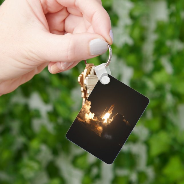 Llavero Transporte espacial Tierra Nocturna Nocturna Canva (Mano)