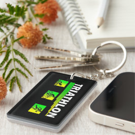 Llavero Trascendencia del triatlón: nadar, ir en bicicleta