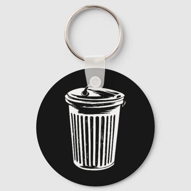 Llavero Trash Can Halloween Costume Garaje Can Trashcan Co (Anverso)