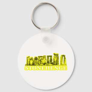 Llavero Traslado amarillo Stonehenge Los regalos de Zazzle