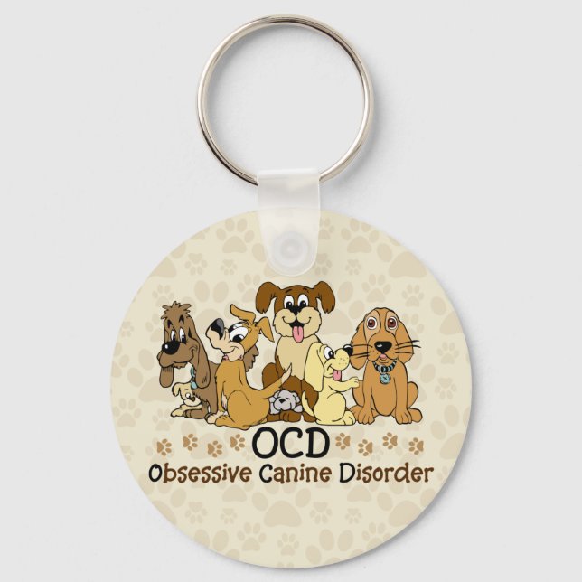 Llavero Trastorno obsesivo canino OCD (Anverso)