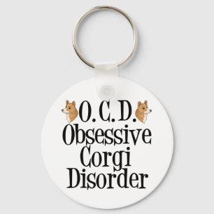 Llavero Trastorno obsesivo del corgi