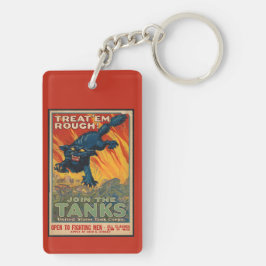 Llavero Trátalos rudos - Únete a los tanques