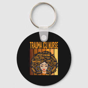 Llavero Trauma Icu Enfermera Poderosa Mes de la Historia N