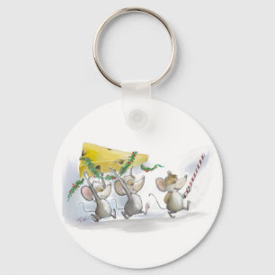 Llavero Trayendo la cadena de claves del feriado del queso