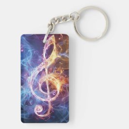 Llavero Treble Clef Digital Art
