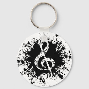 Llavero Treble Clef Splat