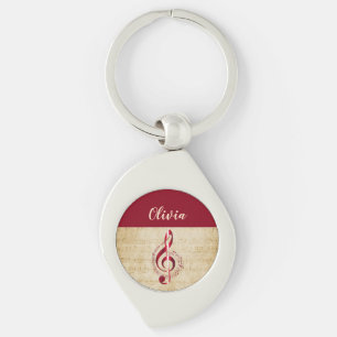 Llavero Treble Clef Vintage Music