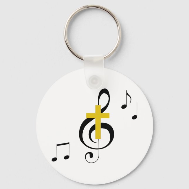 Llavero Treble Clef y Cross (Anverso)