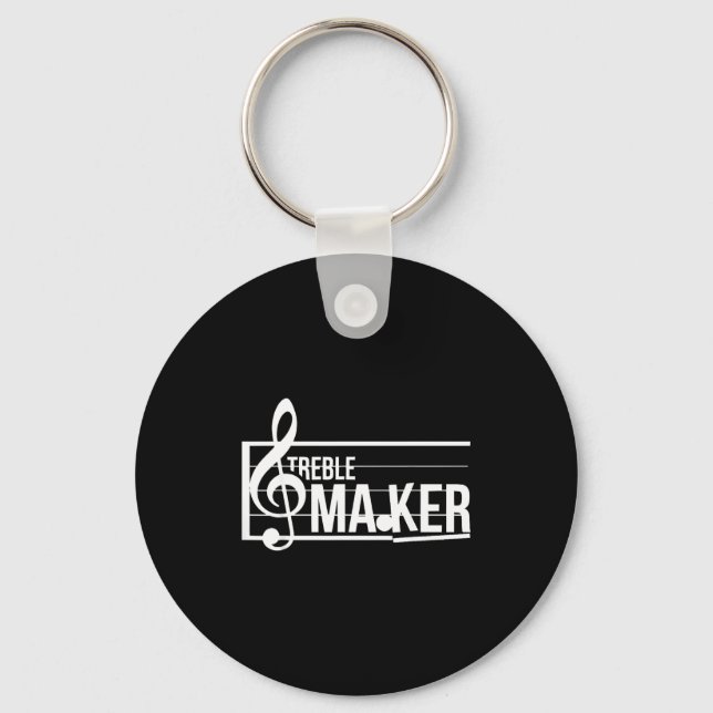 Llavero Treble Maker Pun Funny Marching Band Music Lover E (Anverso)