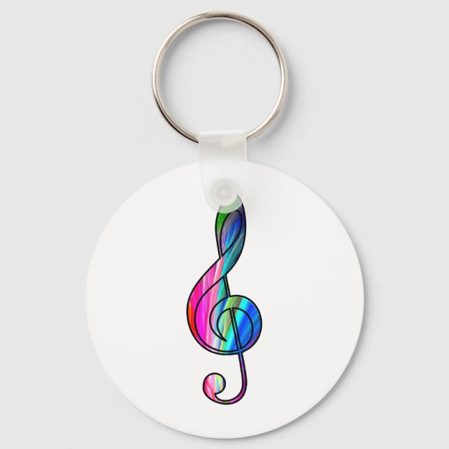 Llavero Treble nota de clef en color_ (Anverso)