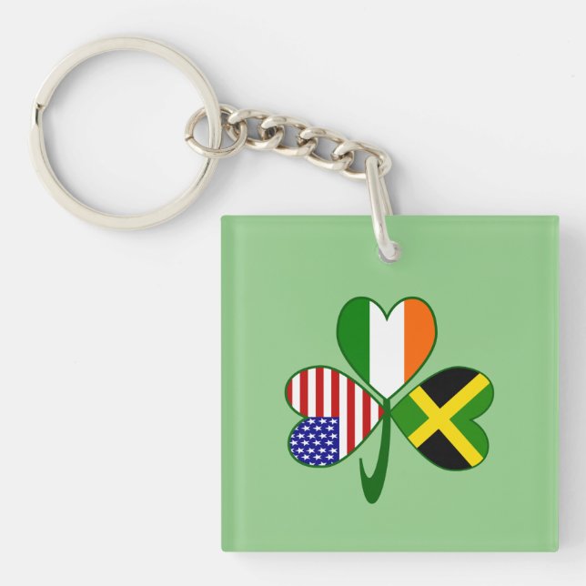 Llavero Trébol de Jamaica (Frente)