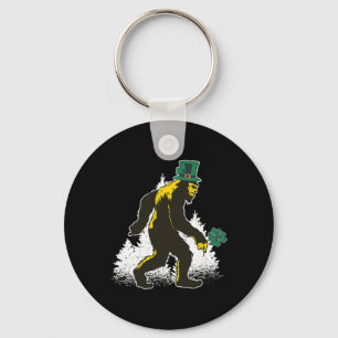 Llavero Trébol de la suerte Bigfoot Día de San Patricio