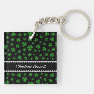 Llavero Trébol personalizado del día de San Patricio con p